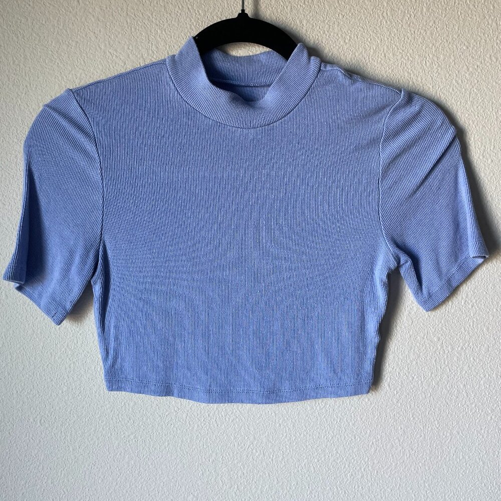 Shein Light Blue Crop Top - Size S